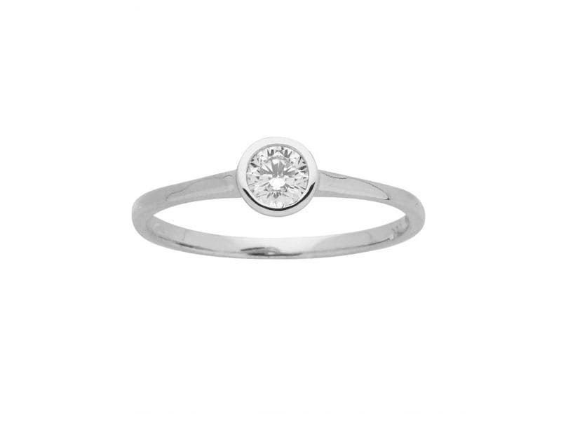 BAGUE OR OXYDE DE ZIRCONIUM