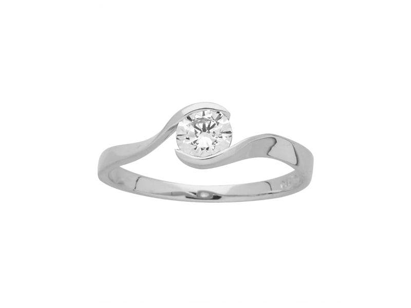 BAGUE OR OXYDE DE ZIRCONIUM