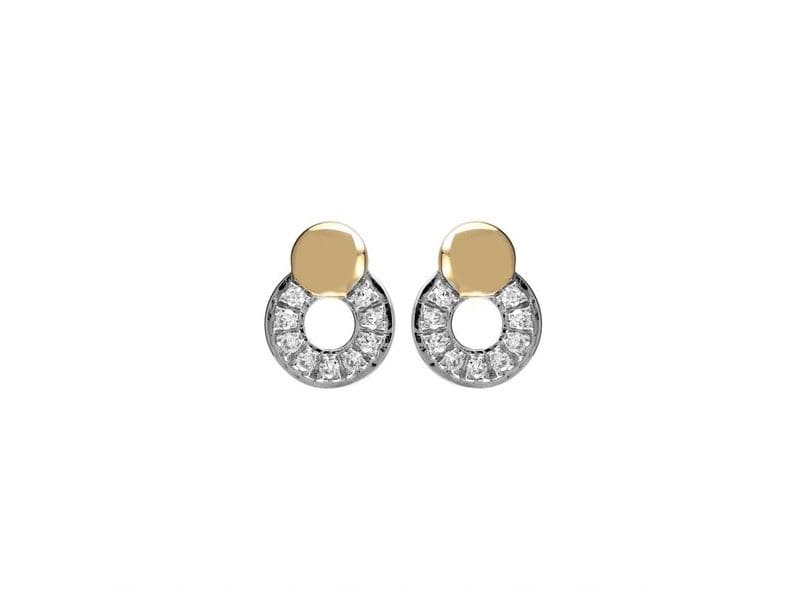BOUCLES D'OREILLES OR DIAMANTS