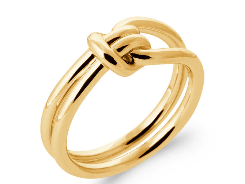 BAGUE PLAQUE OR