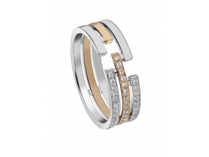 BAGUE OR DIAMANTS