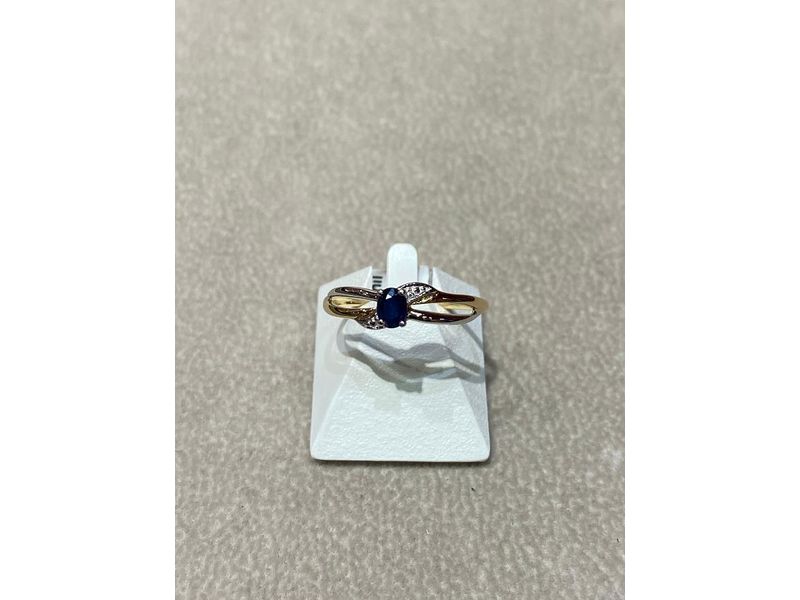 BAGUE SAPHIR OR JAUNE