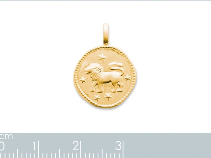 PENDENTIF ZODIAQUE PLAQUE OR