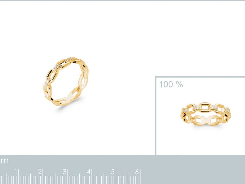 BAGUE PLAQUE OR