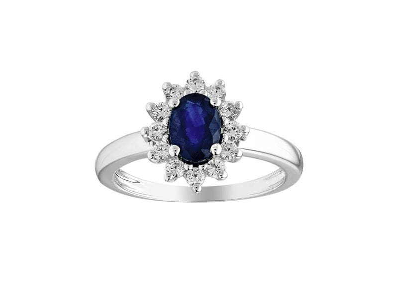 BAGUE SAPHIR OR GRIS