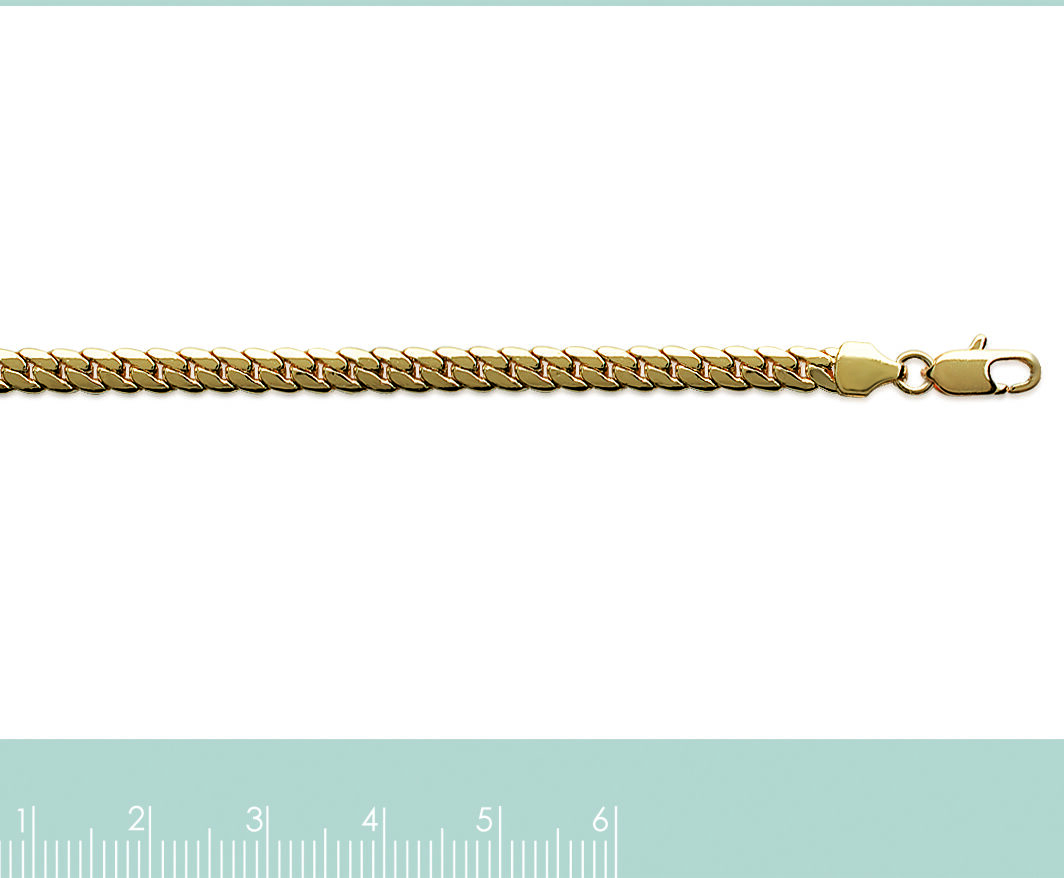 BRACELET PLAQUE OR