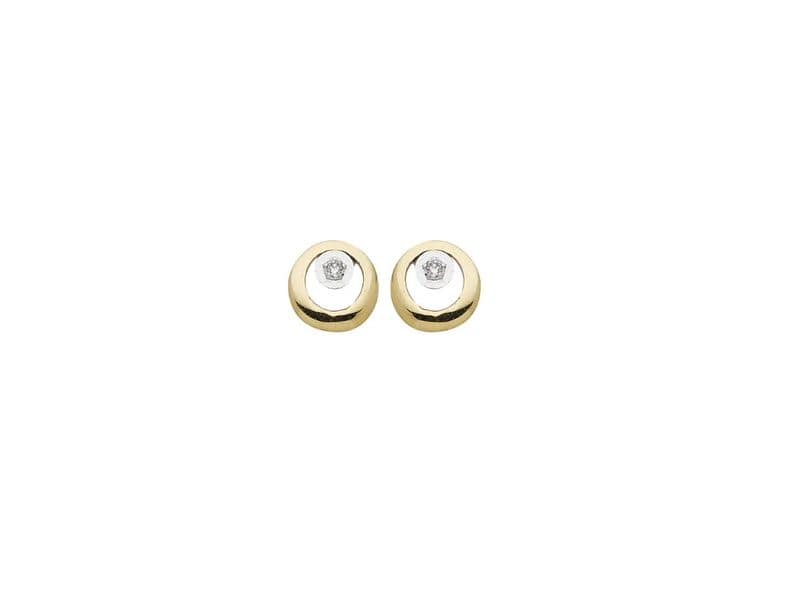 BOUCLES D'OREILLES OR DIAMANTS