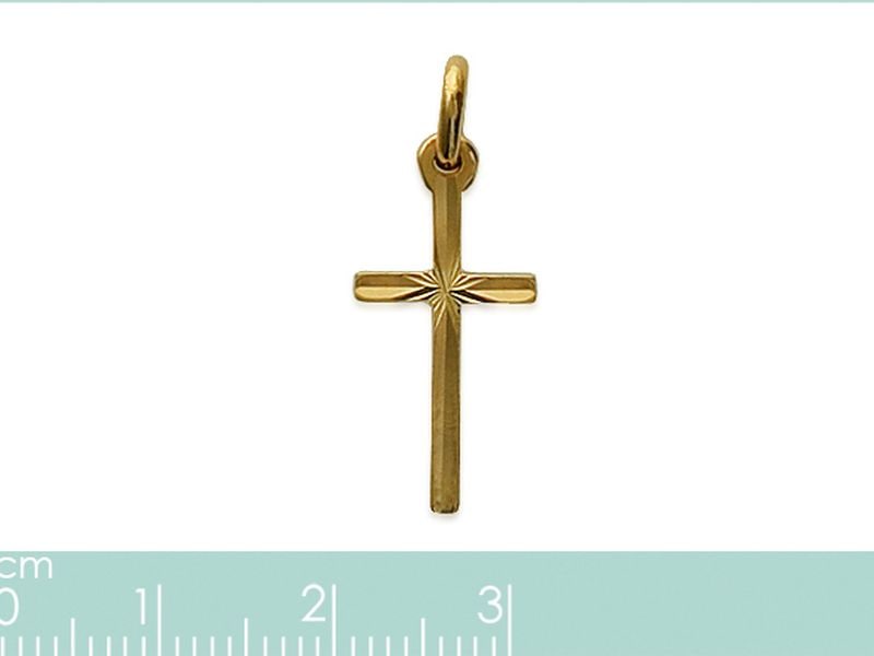 CROIX PLAQUE OR