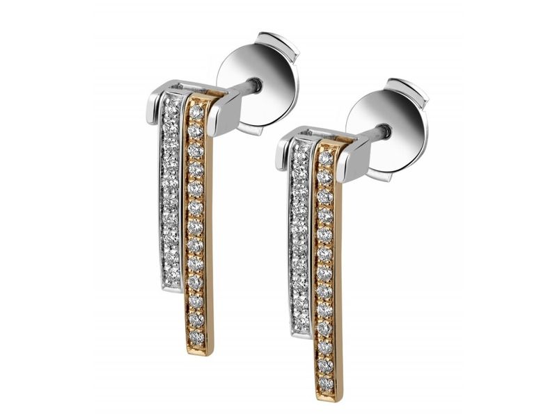 BOUCLES D'OREILLES OR DIAMANTS