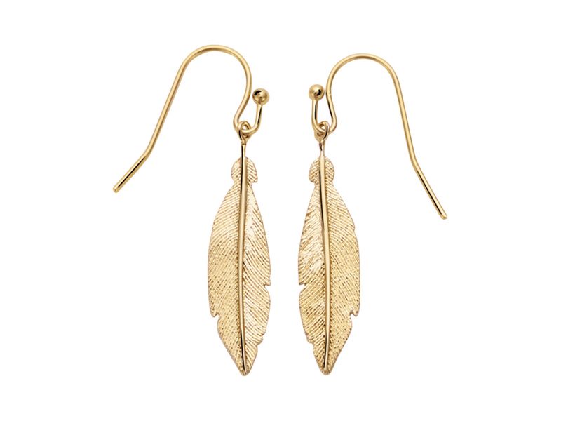 BOUCLES D'OREILLES PLAQUE OR