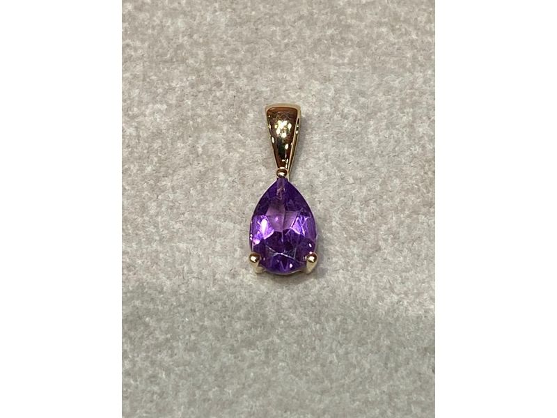 PENDENTIF OR AMETHYSTE