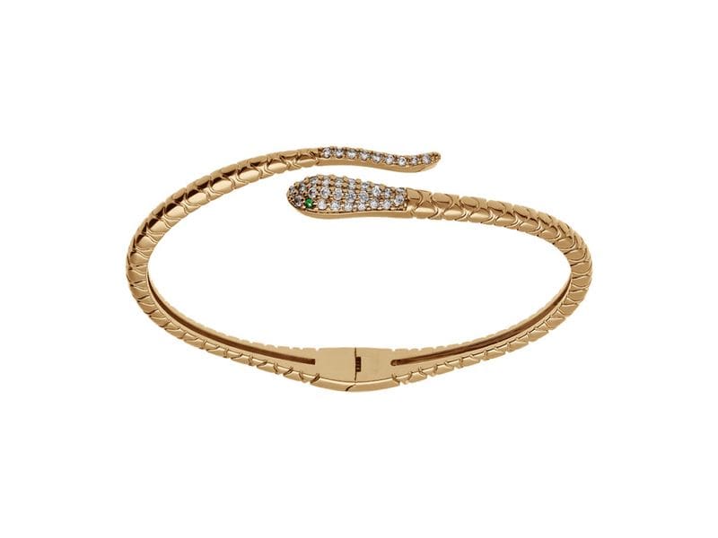 BRACELET JONC PLAQUE OR