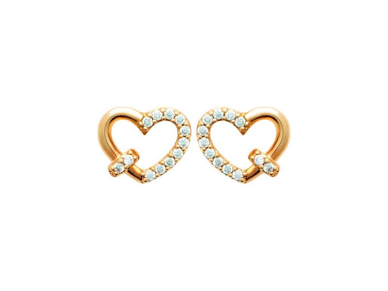 BOUCLES D'OREILLES PLAQUE OR