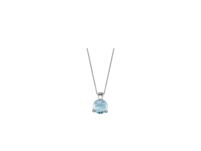 COLLIER TOPAZE OR GRIS