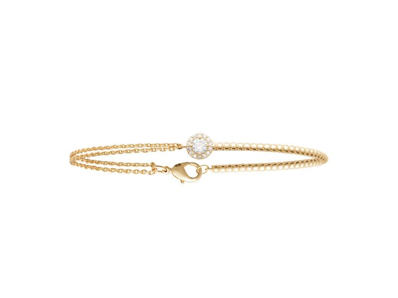 BRACELET JONC PLAQUE OR