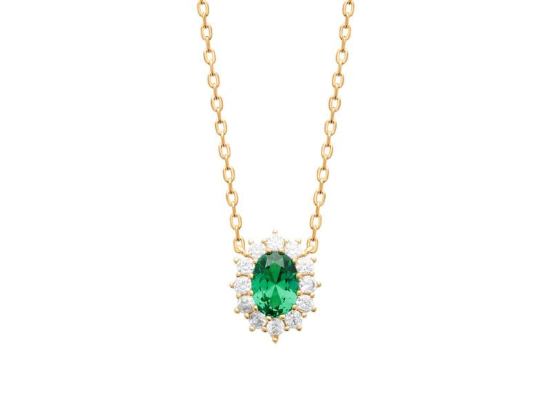 COLLIER PLAQUE OR