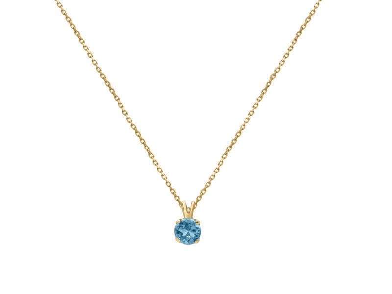 COLLIER TOPAZE OR JAUNE
