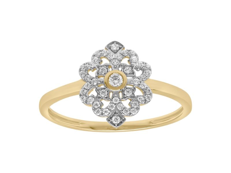 BAGUE OR OXYDES DE ZIRCONIUM