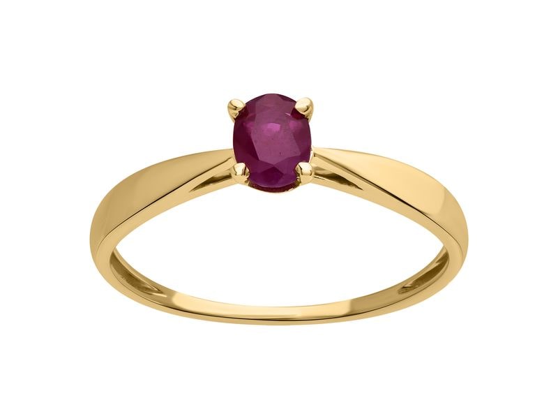 BAGUE RUBIS OR JAUNE