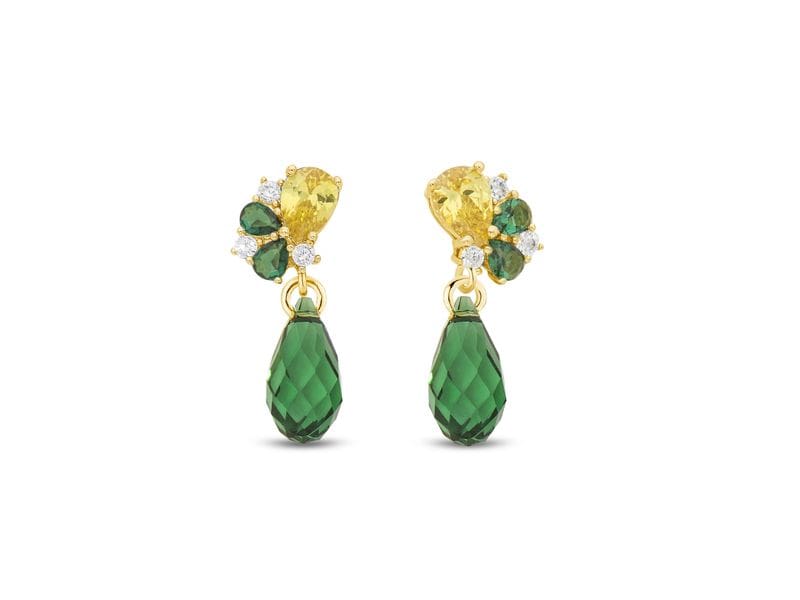 BOUCLES D'OREILLES PLAQUE OR
