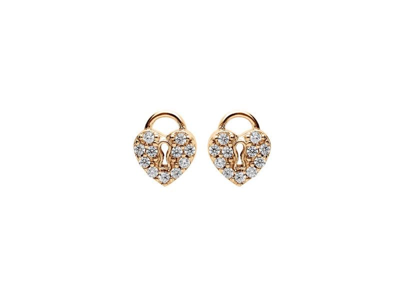 BOUCLES D'OREILLES PLAQUE OR