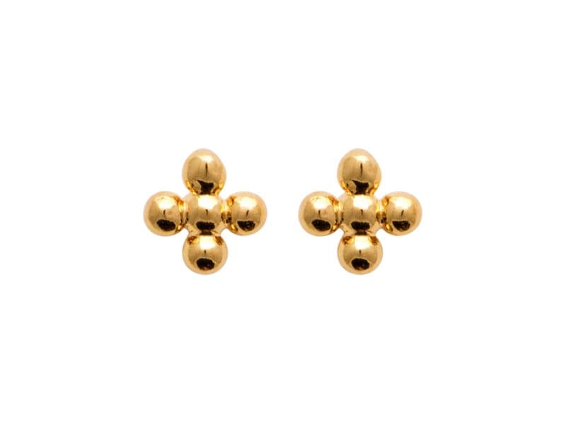 BOUCLES D'OREILLES PLAQUE OR