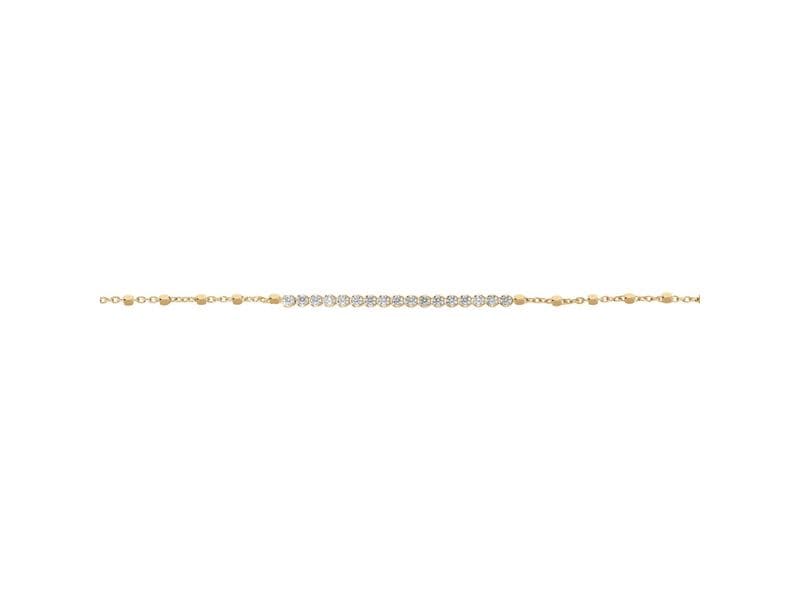 BRACELET ARGENT DORURE JAUNE
