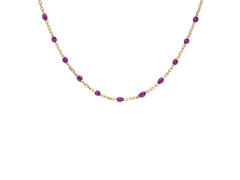COLLIER ARGENT DORURE JAUNE