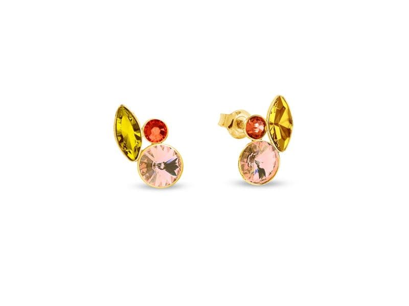 BOUCLES D'OREILLES PLAQUE OR