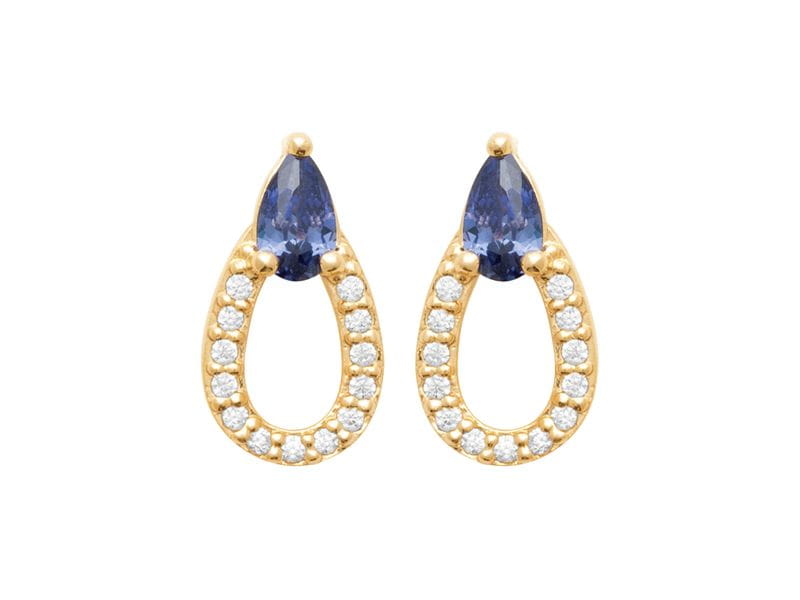 BOUCLES D'OREILLES PLAQUE OR