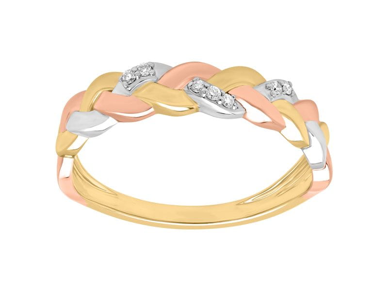 BAGUE OR DIAMANTS
