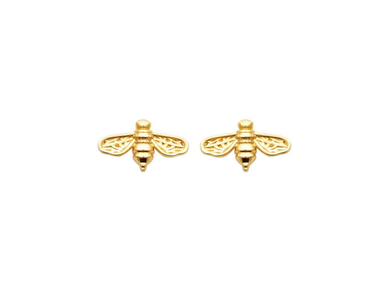 BOUCLES D'OREILLES PLAQUE OR