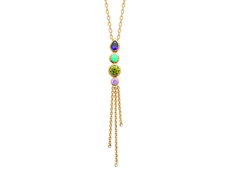 COLLIER PLAQUE OR