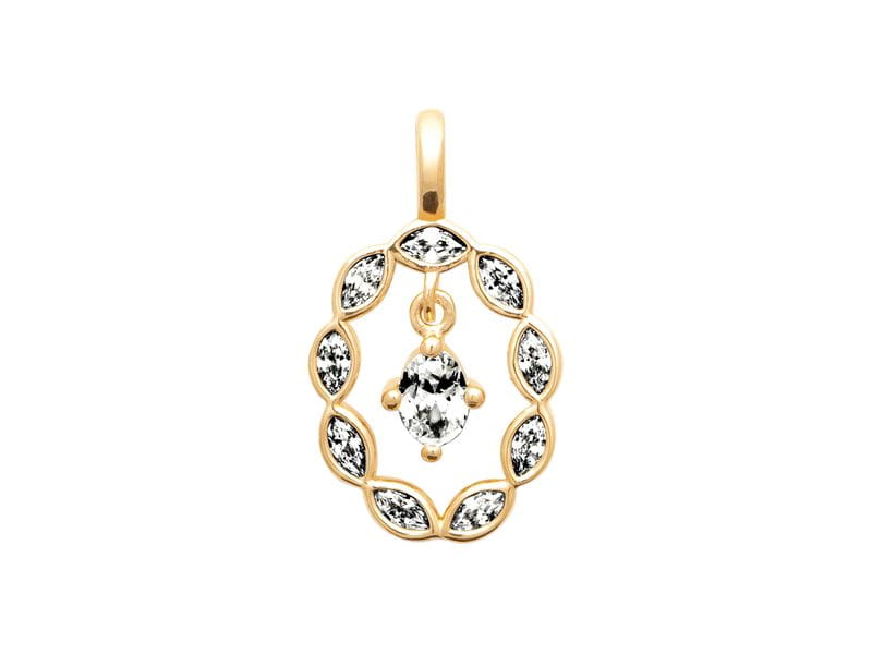 PENDENTIF PLAQUE OR