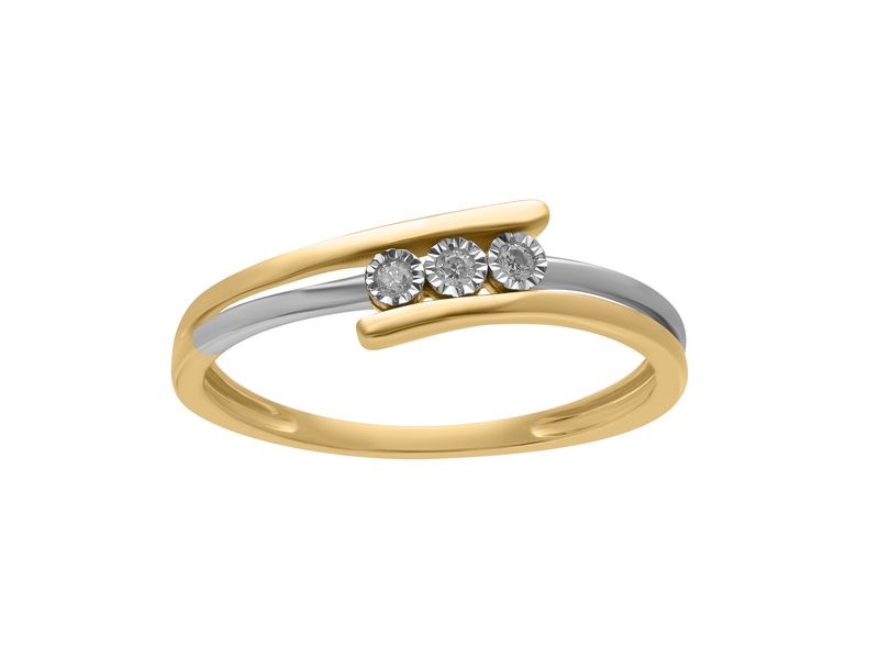 BAGUE OR DIAMANTS