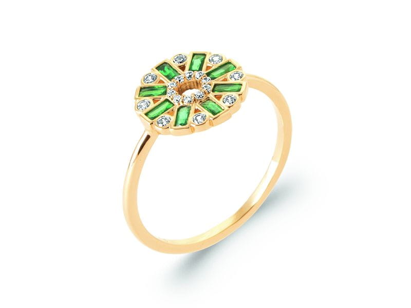 BAGUE PLAQUE OR