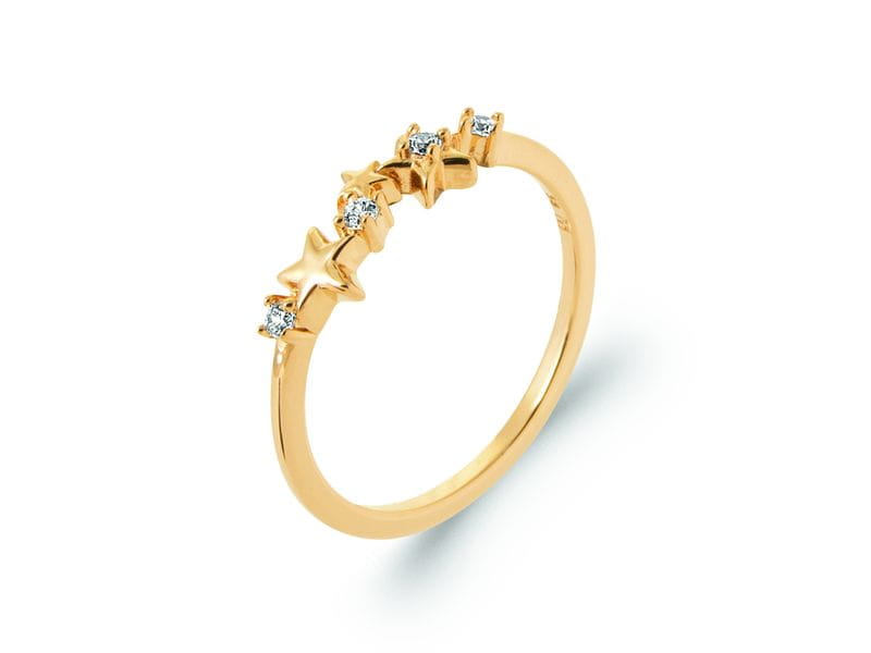 BAGUE PLAQUE OR