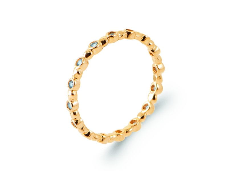 BAGUE PLAQUE OR