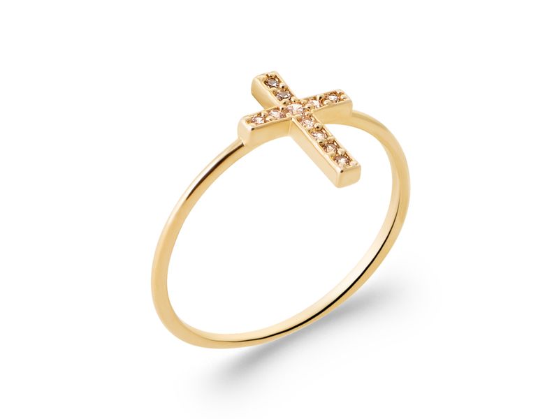BAGUE PLAQUE OR