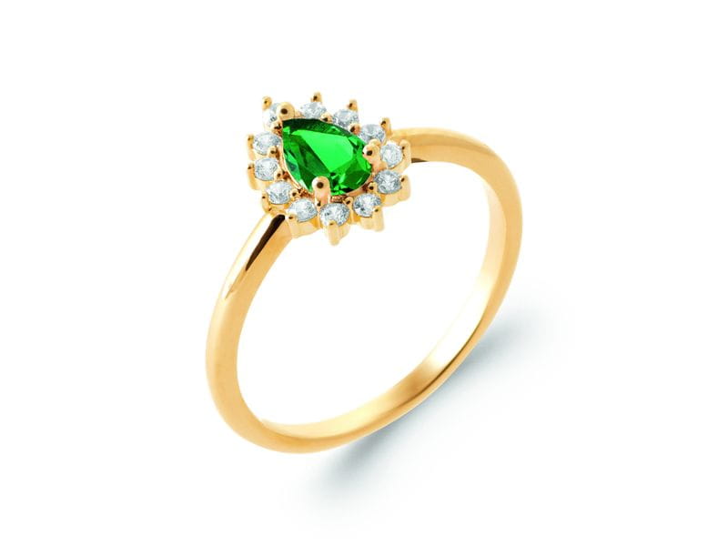 BAGUE PLAQUE OR