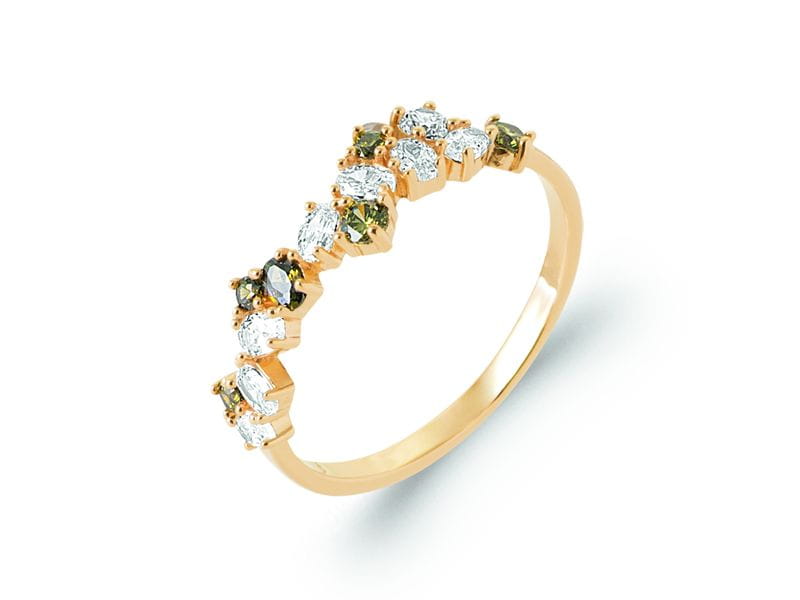 BAGUE PLAQUE OR