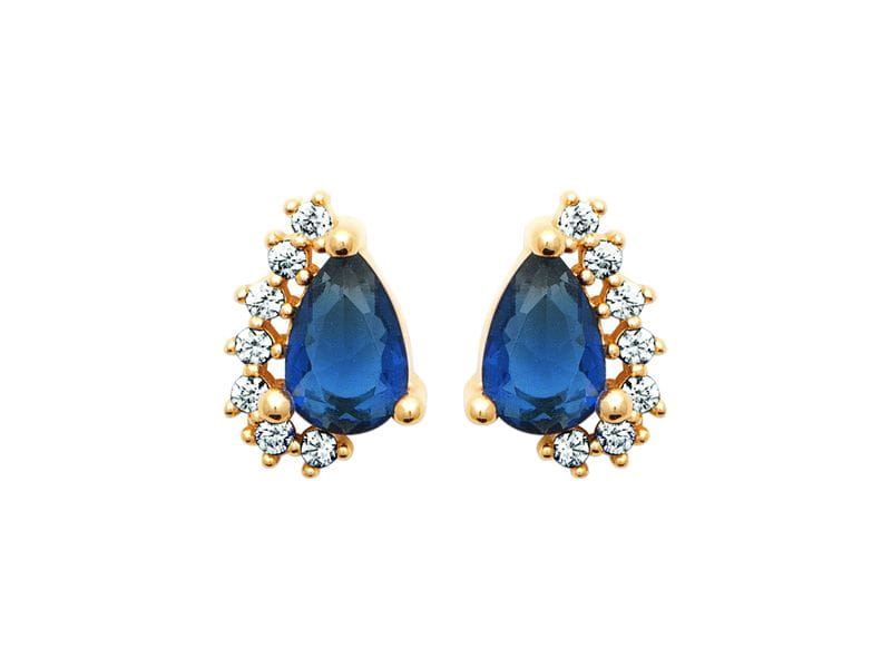 BOUCLES D'OREILLES PLAQUE OR