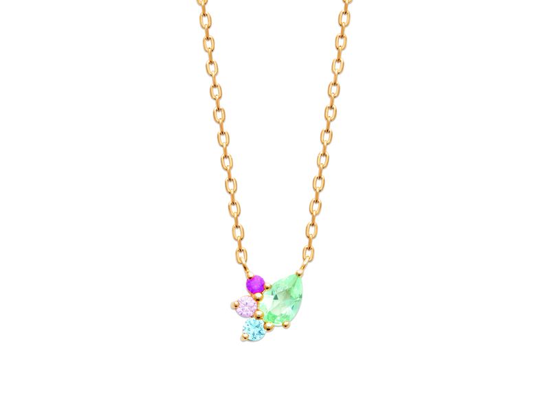 COLLIER PLAQUE OR
