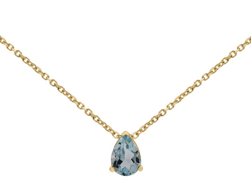 COLLIER TOPAZE OR JAUNE